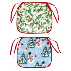 Christmas Chair Pads., 2 ct.